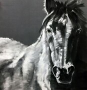 OUT OF THE SHADOWS 2, PASTEL, 20 X20