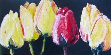 TULIPS, ACRYLC, 10 X 20