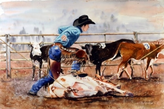 ROPIN', WATERCOLOUR, 15 X 22