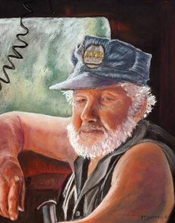 KETTLE VALLEY ENGINEER, PASTEL, 24 X 18