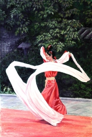 DANCER, PASTEL, 24 X 16